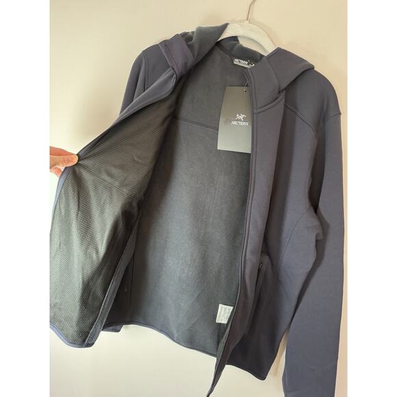 Arc'teryx Kyanite Hoody Full Zip Men's Size Medium Black Sapphire (navy Blue)NWT - Picture 12 of 16